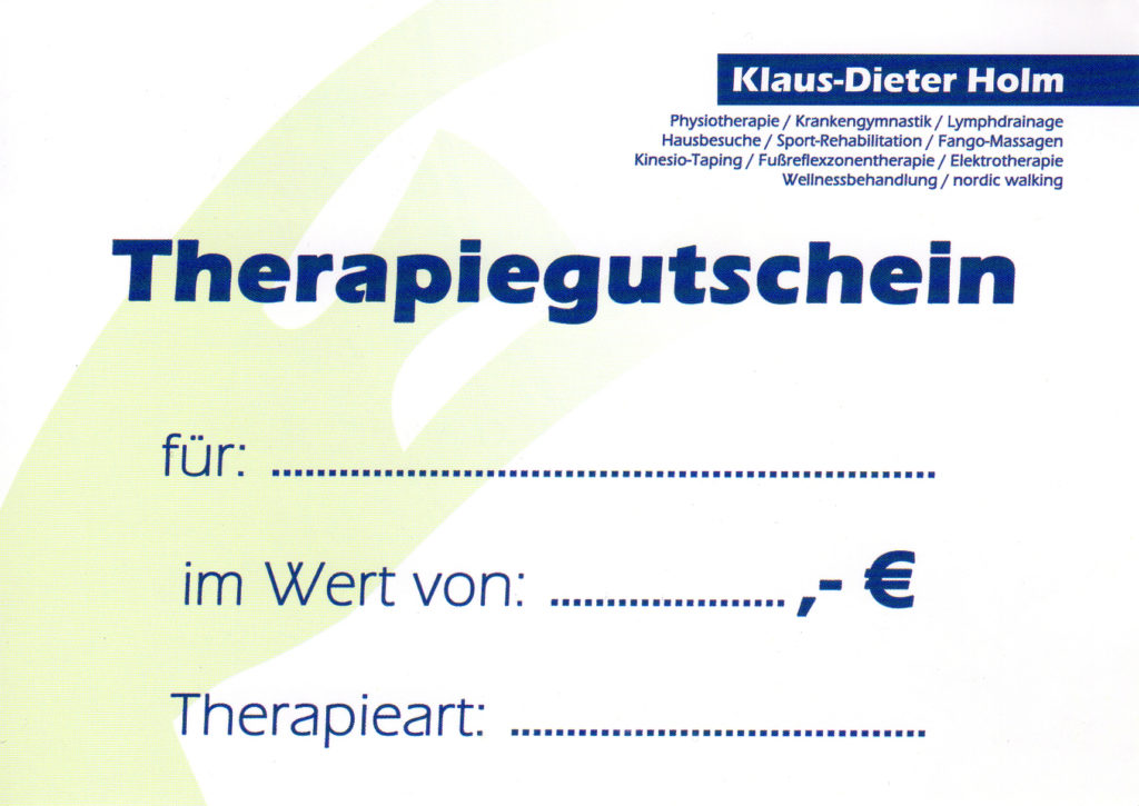 Therapiegutschein